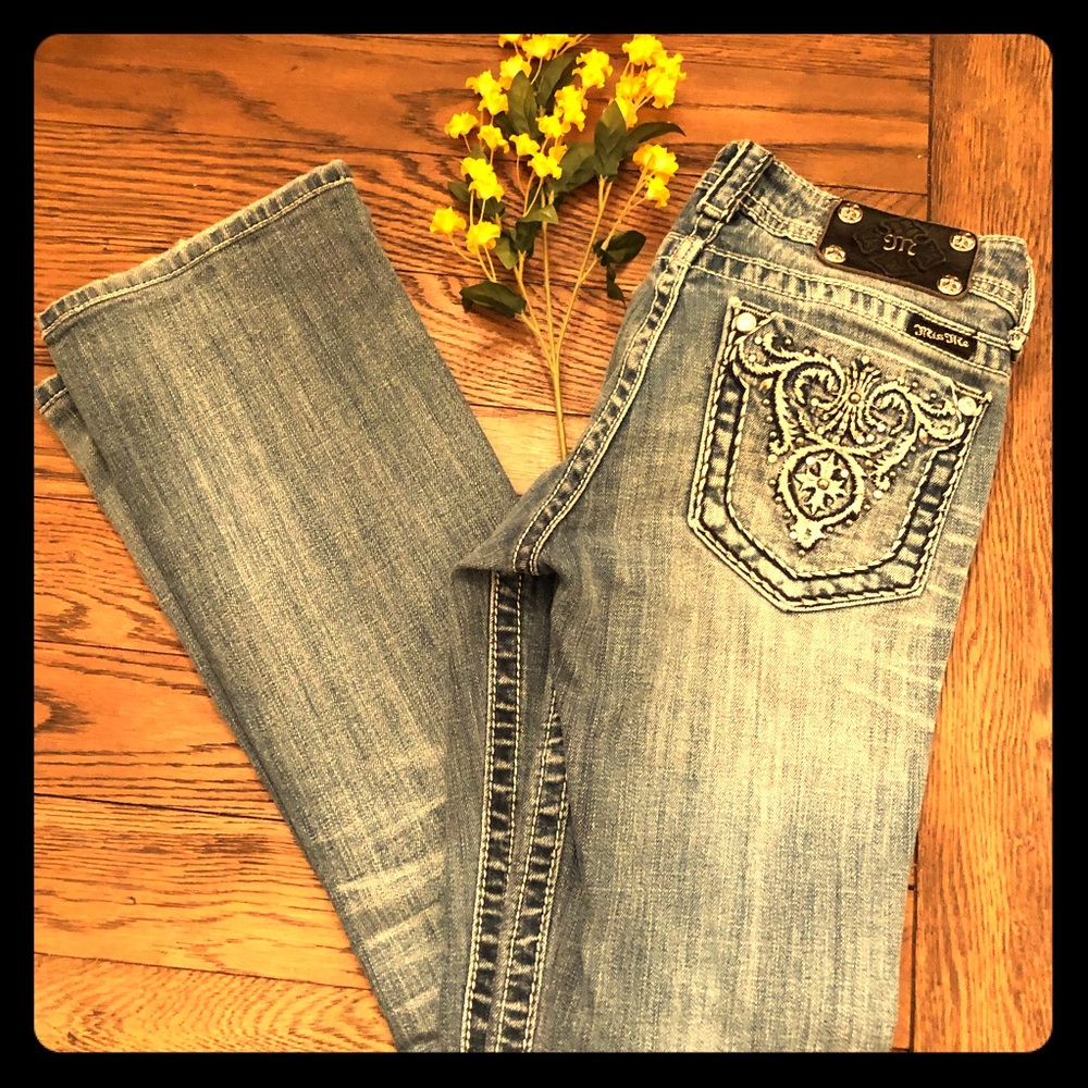 Miss Me Jeans Boot Light Wash. JP5341B MK 30 Sz 28
